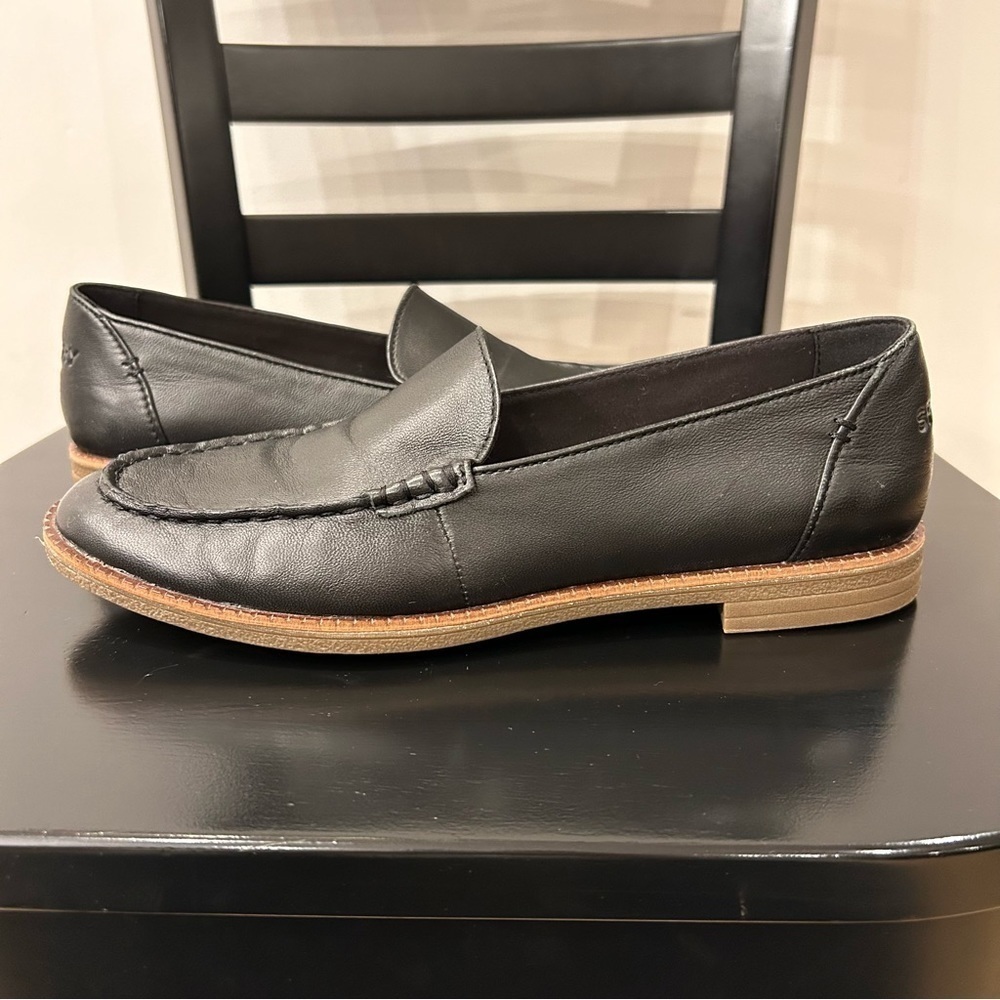 Sperry Loafer, black & tan, women’s size 8